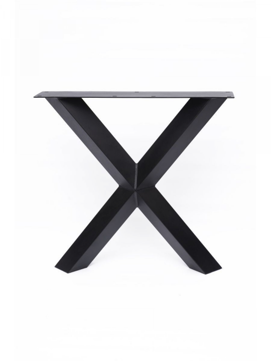 Опора для стола (2шт), 72х75 см, подстолье металлическое, черный, STAL-MASSIV