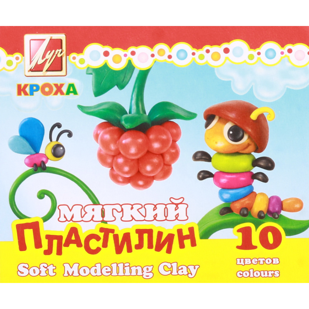 Пластилин восковой «Луч» Кроха, 12С 875-08, 10 цветов купить в Минске:  недорого в интернет-магазине Едоставка