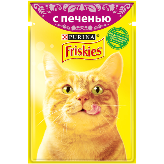 Корм для кошек «Friskies» с печенью в подливе, 85 г