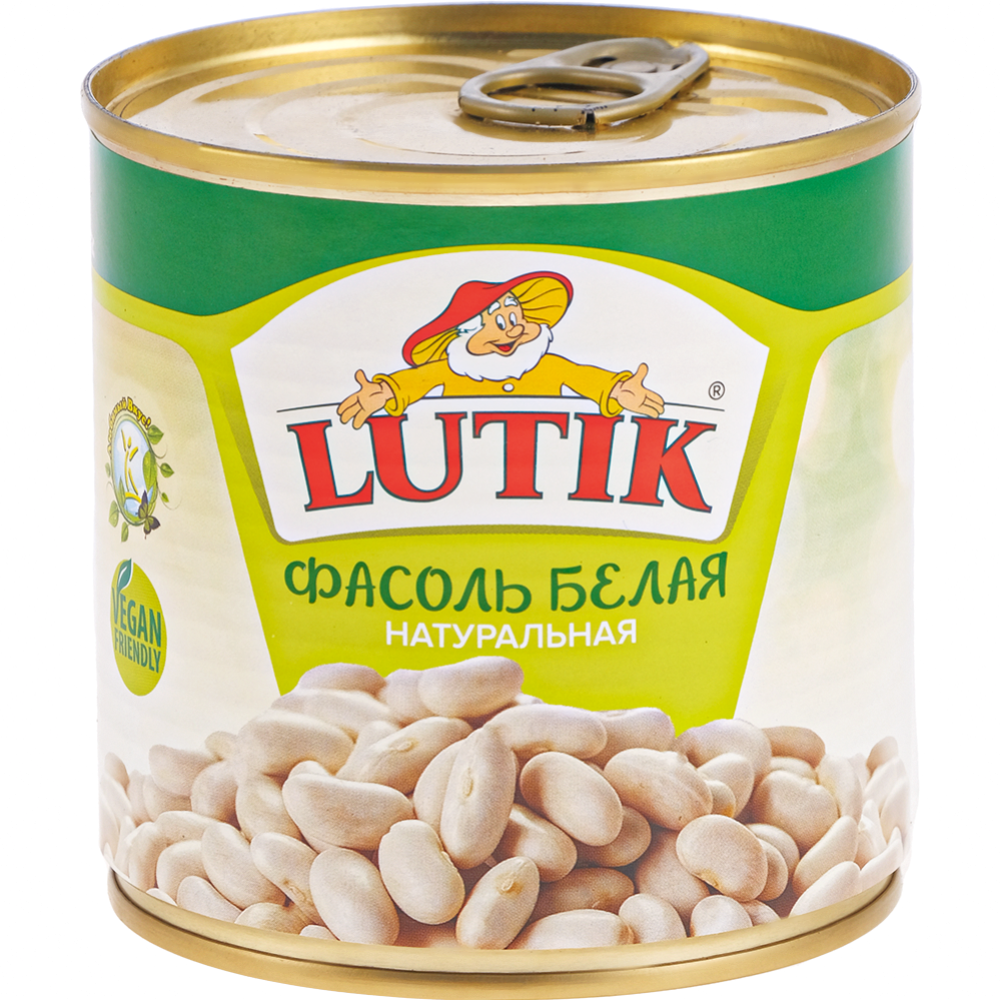 Фасоль консервированная «Lutik» белая, 400 г #0