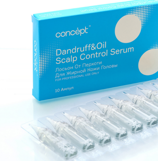 Concept Лосьон от перхоти для жирной кожи головы Dandruff & Oil scalp control serum, 10х5 мл