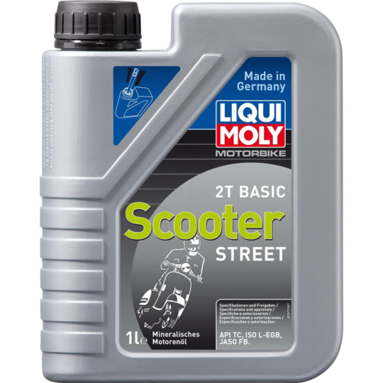 Масло моторное «Liqui moly» Motorbike, 2T Basic, Scooter Street, 1237, 4 л