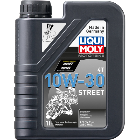 Масло моторное «Liqui Moly» Motorbike, 4T, Street, 10W-30, 2526, 1 л