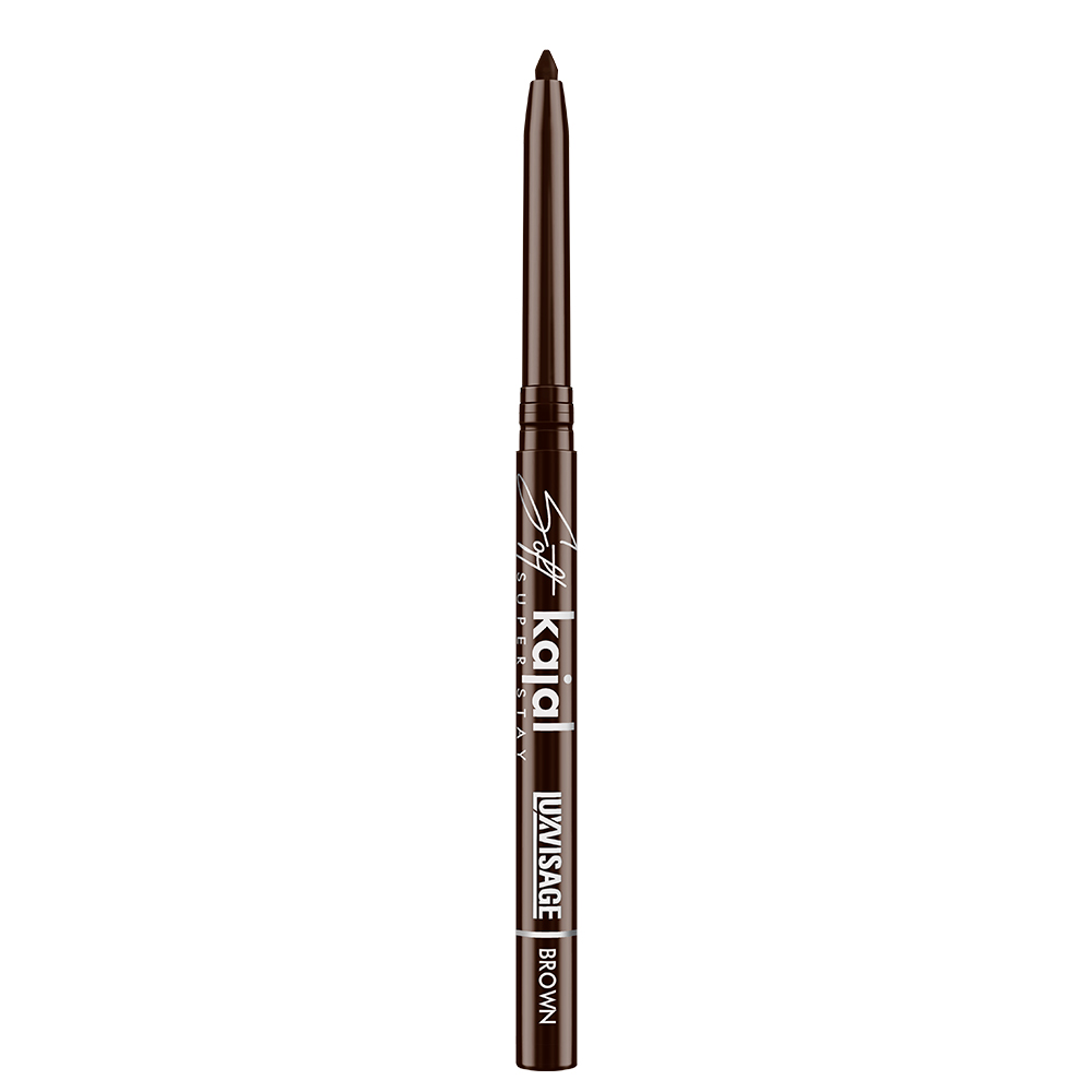 Карандаш-каял для глаз механический LUXVISAGE Soft kajal super stay brown