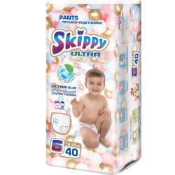 Под­гуз­ни­ки-тру­си­ки дет­ские «Skippy» Ultra, размер 6, 16-25 кг, 40 шт