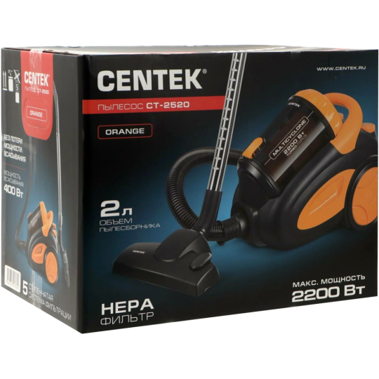 Пылесос «Сentek» CT-2520, оранжевый