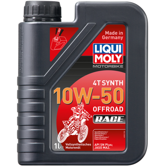 Масло моторное «Liqui moly» Motorbike, 4T Synth, OffroadRace, 10W-50, 3051, 1 л