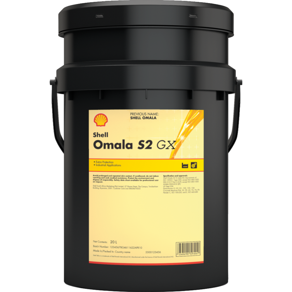 Масло индустриальное «Shell» Omala S2 GX 68, 550041630, 20 л