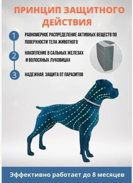 Ошейник от блох и клещей для собак и котов