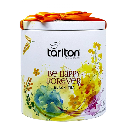 Чай  TARLTON черный BE Happy Forever (Счастье), 100г, ж/б. Шри-Ланка