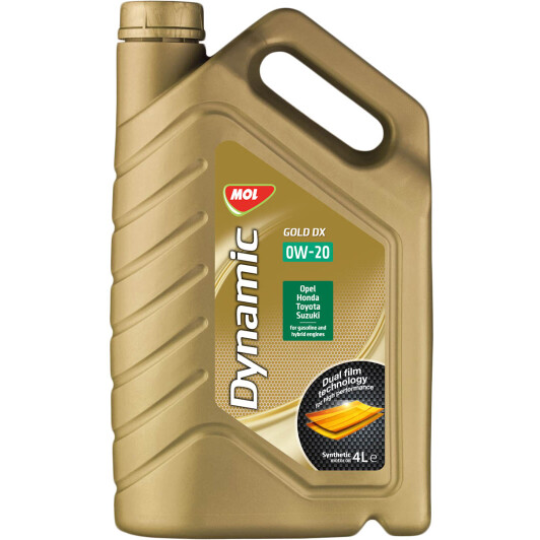 Моторное масло MOL Dynamic Gold DX 0W-20 4л