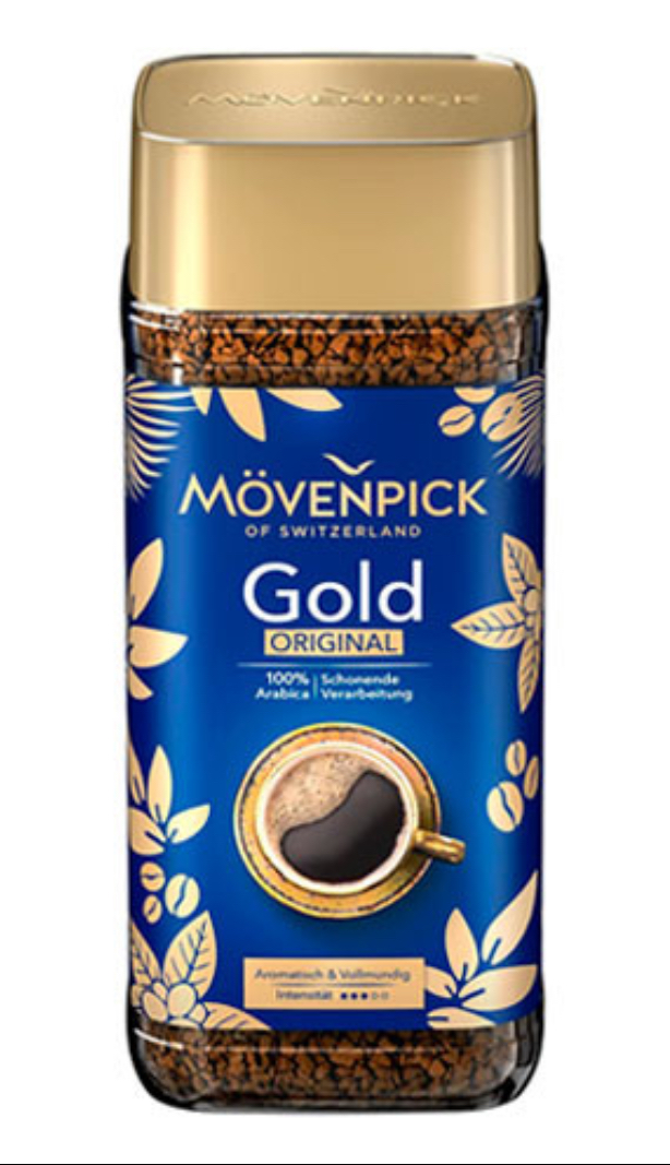 Кофе растворимый Movenpick gold original 100гр