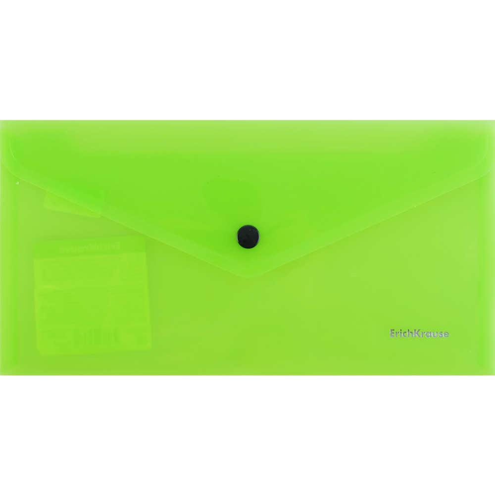 Папка-конверт «Glossy» на кнопке, арт. 50304, зеленый