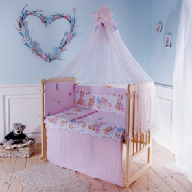 По­душ­ка дет­ская «Баю-Бай» Cloud, ПШ11С01, бело-ро­зо­вый, 60х40 см