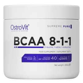 БЦАА BCAA 8-1-1 200 г Натуральный (Natural) OstroVit, Польша