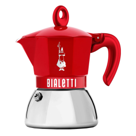 Гейзерная кофеварка Bialetti Moka Induction Exclusive Red 4 порции (150мл)