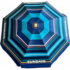 Зонт пляж­ный «Sundays» HYB1814, синие полосы