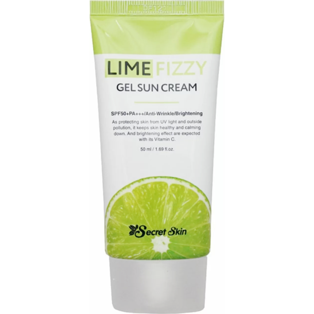 Солнцезащитный крем «Secret Skin» Lime Fizzy Gel Sun Cream SPF50+ PA+++, с экстрактом лайма, 50 мл