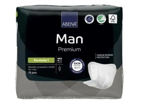 Прокладки урологические Abena Man Formula 1 15 шт. х6 упак.