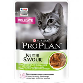 Корм для кошек «Pro Plan» для кошек с чувствительным пищеварением, ягненок, 85 г