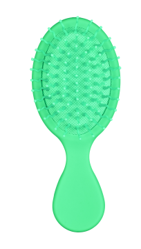 Щетка мини-массажная синтетическая Synthetic brush PASTELL, mini massage brush, зеленая, 14 см