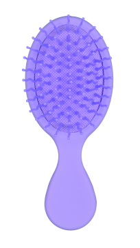 Щетка мини-массажная синтетическая Synthetic brush PASTELL, mini massage brush, фиолетовая, 14 см