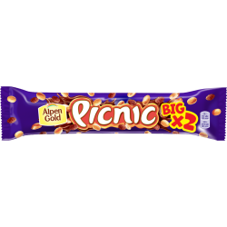 Шо­ко­лад­ный ба­тон­чик «Picnic» Big, с ара­хи­сом и изюмом, 76 г