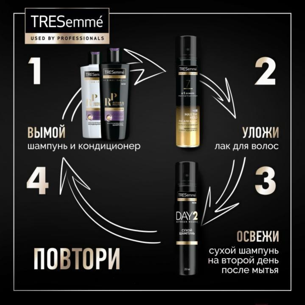 Сухой шампунь «Tresemme» 68337604, 250 мл