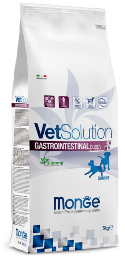 Сухой корм Monge VetSolution Gastrointestinal Puppy для щенков с проблемами ЖКТ, 5 кг