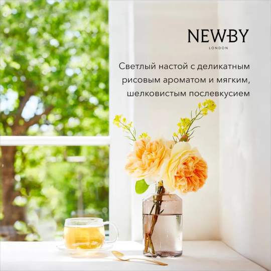 Зеленый чай "Зеленая Сенча " в пакетиках, NEWBY,  25 шт