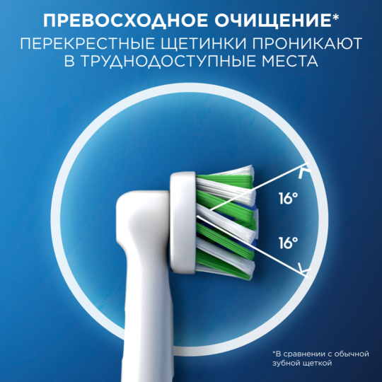 Насадка для электрической зубной щетки «Oral-B» Cross Action CleanMaximiser, EB50RB, 6 шт