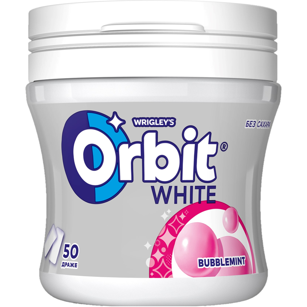 Жевательная резинка «Orbit white» с ароматом фруктов и мяты, 68 г #0