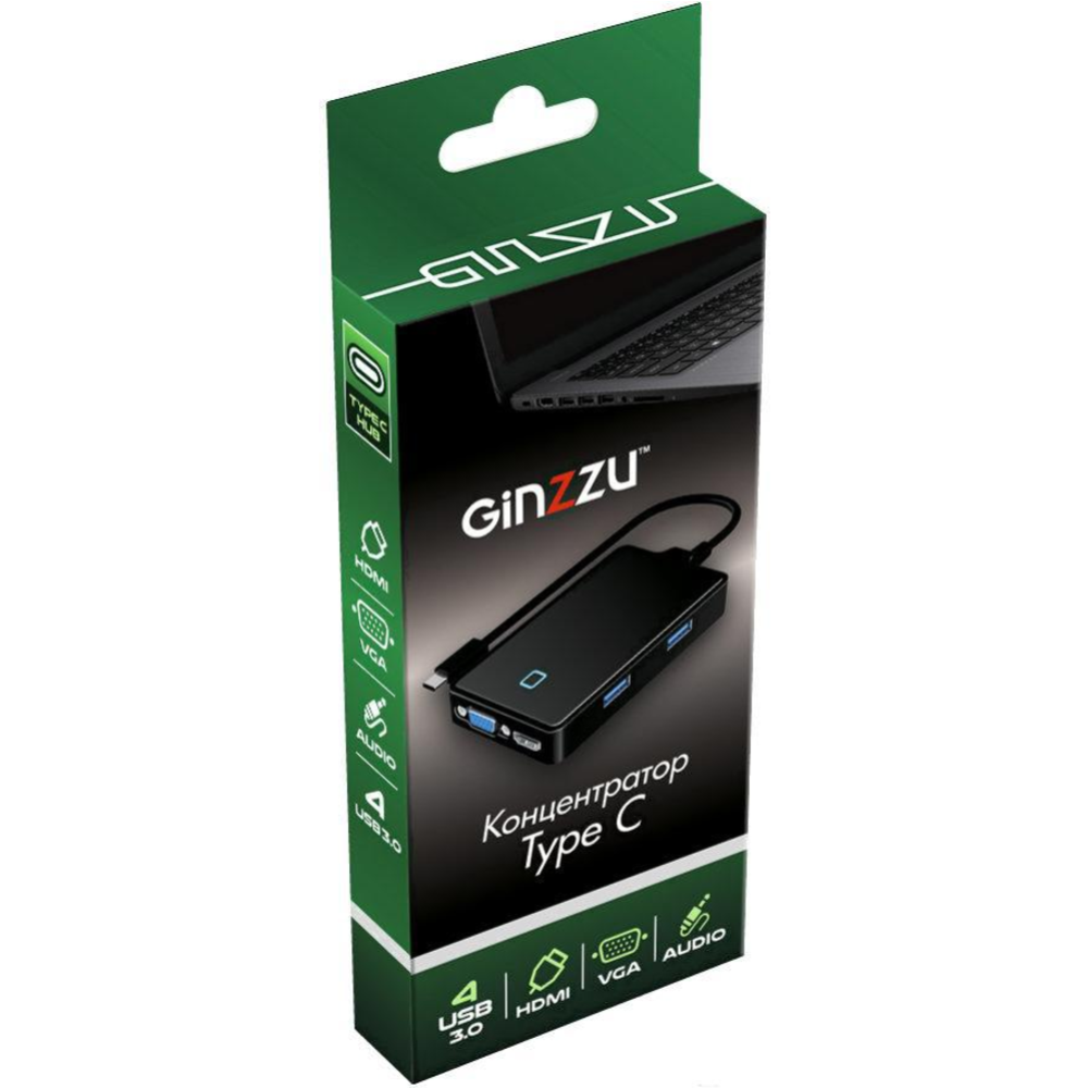 USB-хаб «Ginzzu» GR-770UB