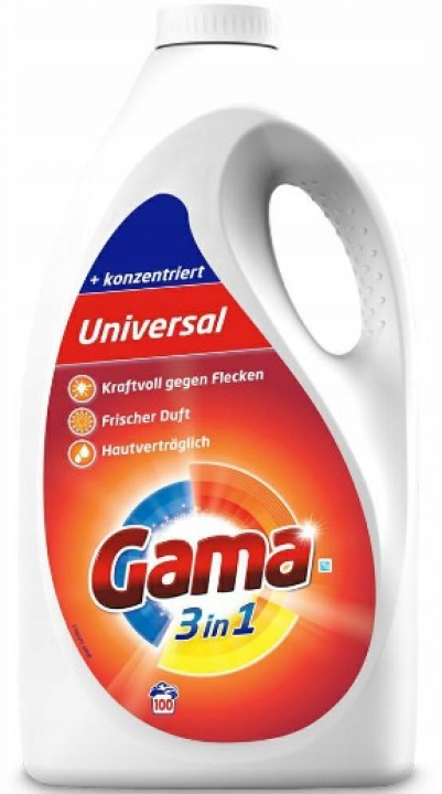 Гель для стирки Gama universal 100 стирок, 5 л.