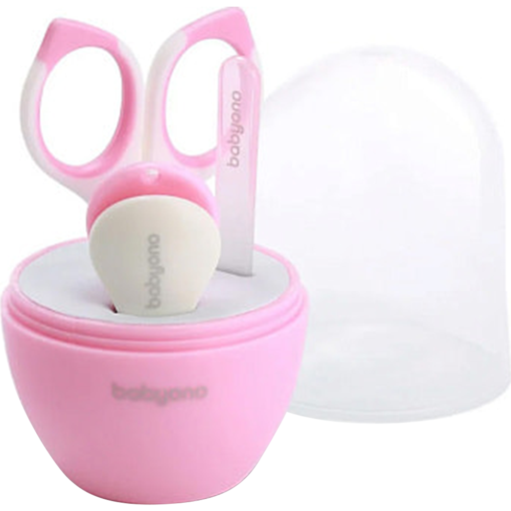 Гигиеничный мaникюрный набор для младенцев «BabyOno» 398/02, розовый