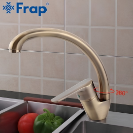 Смеситель для кухни Frap F4130-4 Бронза + Чистящее средство для смесителей Gappo GGG 550мл В ПОДАРОК 🎁