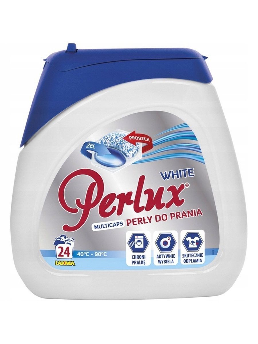 Капсулы для стирки белого белья Perlux WHITE 24 шт