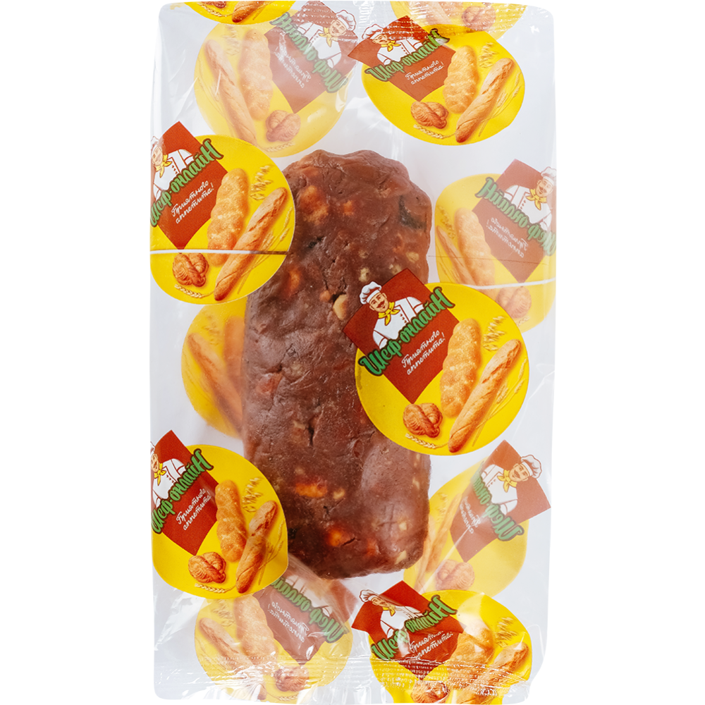 Десерт «Шо­ко­лад­ная кол­ба­са с оре­ха­ми и су­хо­фрук­та­ми» за­мо­ро­жен­ный, 1/300 г #2