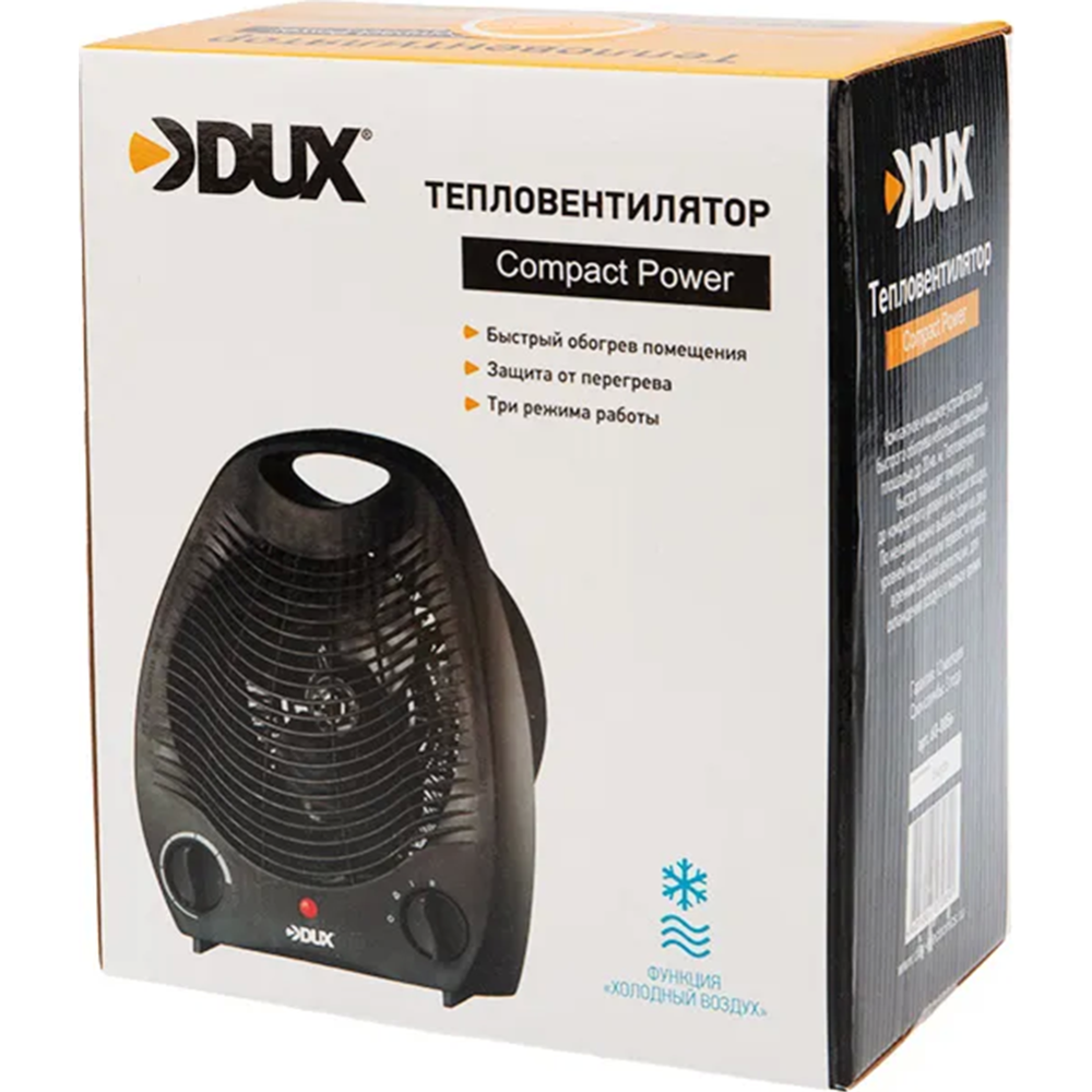 Тепловентилятор «Dux» 60-0056, черный