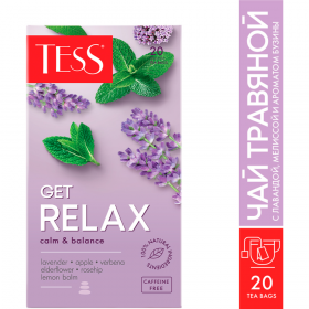 Чайный на­пи­ток «Tess» Get Relax, 20 па­ке­ти­ков