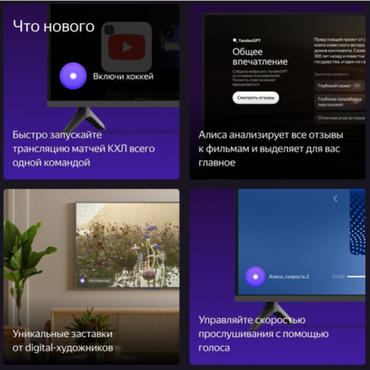 Телевизор «Яндекс» ТВ Станция Бейсик с Алисой, YNDX-00075