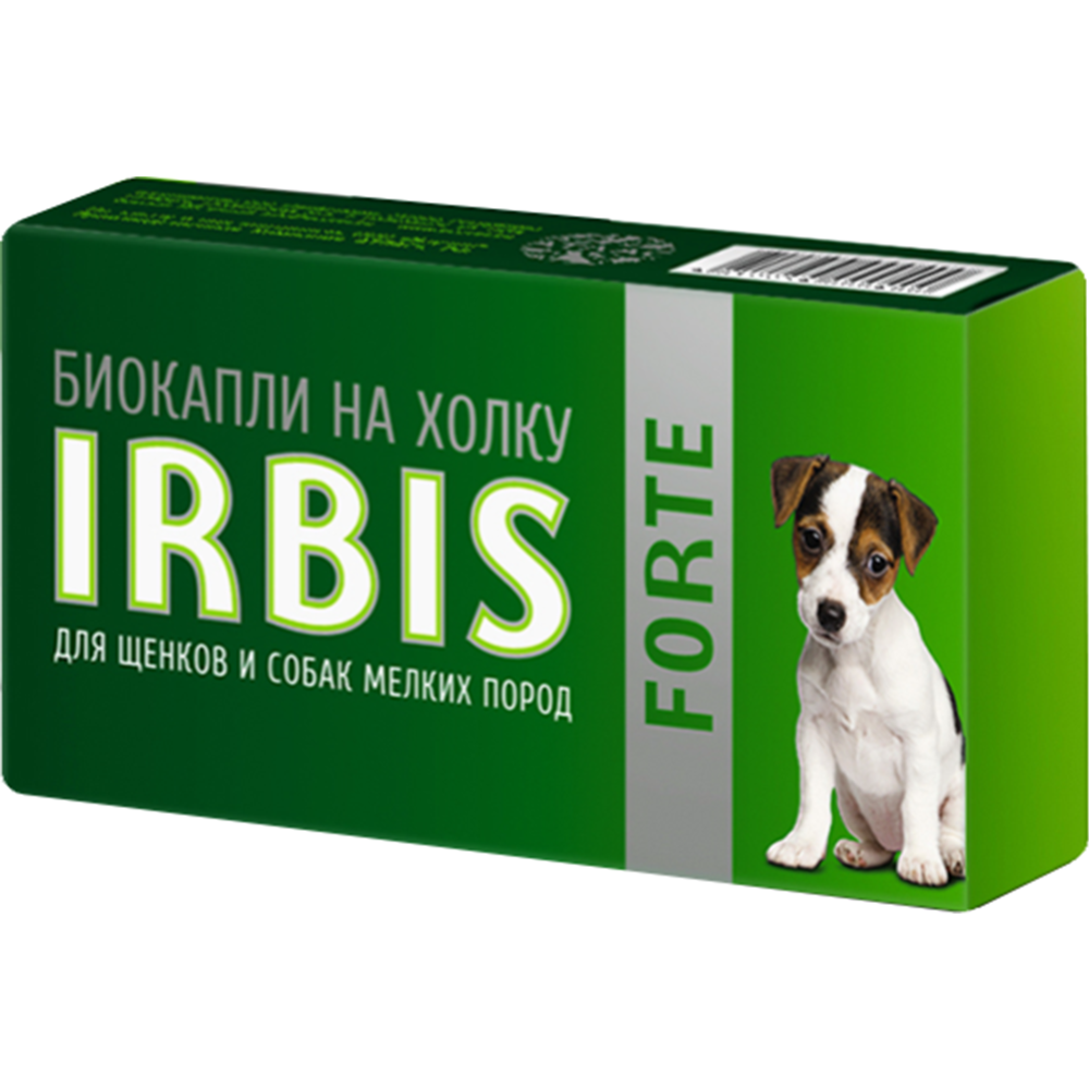 Биокапли от блох «Irbis» на холку для щенков, 2 мл
