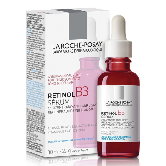 La Roche-Posay Retinol В3 Serum Сыворотка интенсивная для кожи лица и шеи против глубоких морщин, для выравнивания цвета лица и текстуры кожи 30мл