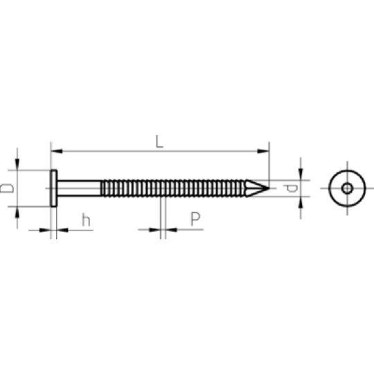 Гвоздь ершеный «ЕКТ» VZ010439, 5 кг