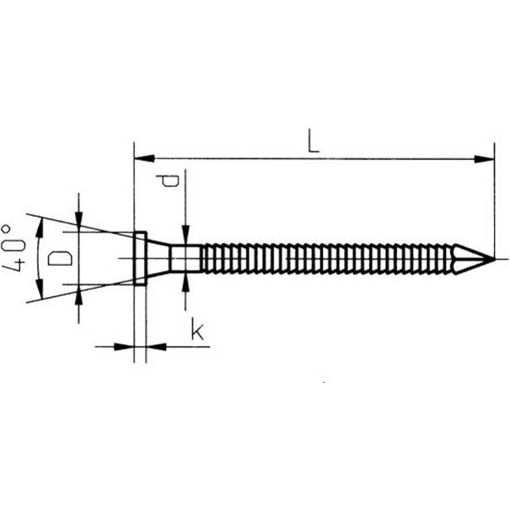 Гвоздь ершеный «ЕКТ» VZ010127, 5 кг