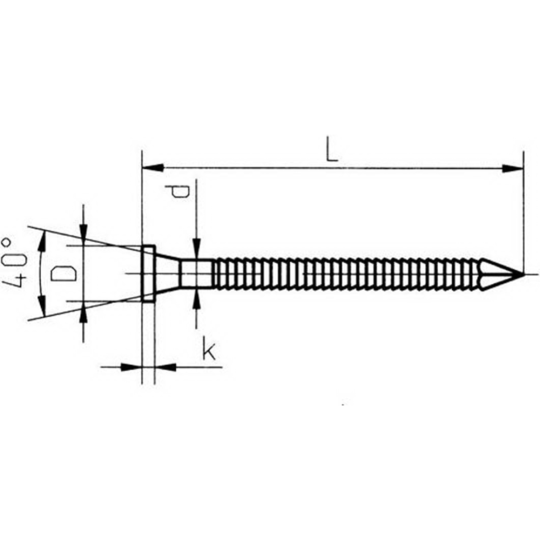 Гвоздь ершеный «ЕКТ» VZ010128, 5 кг