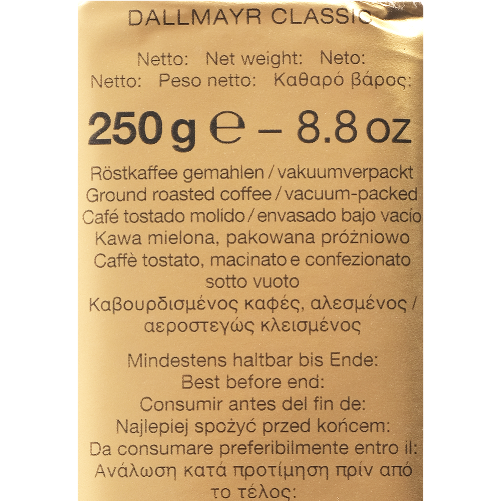 Кофе молотый «Dallmayr» Classic, 250 г #3