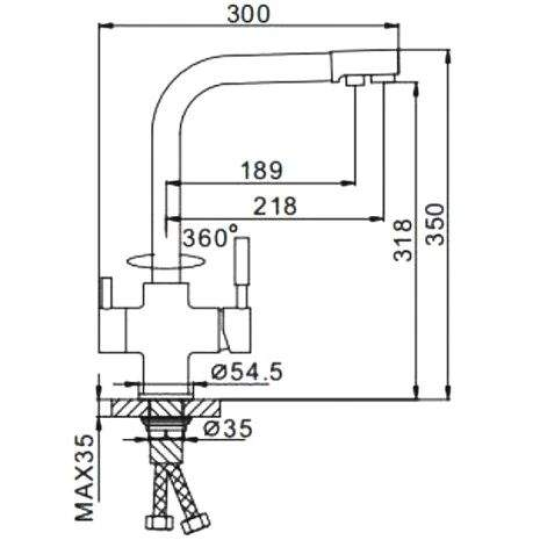 Смеситель для кухни Frap F4352-24 Молочный + Чистящее средство для смесителей Gappo GGG 550мл В ПОДАРОК 🎁