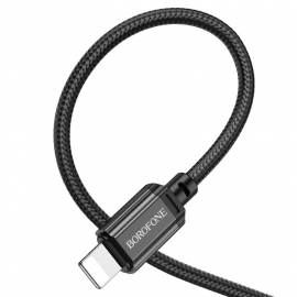 Кабель USB - Lightning BOROFONE BX87 2,4A (черный) 1м