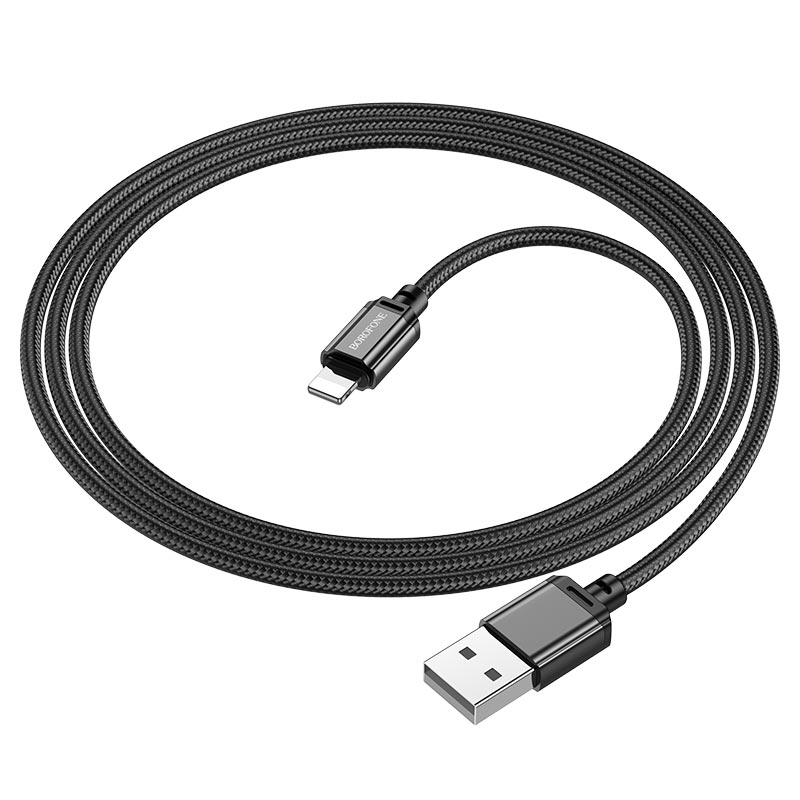 Кабель USB - Lightning BOROFONE BX87 2,4A (черный) 1м